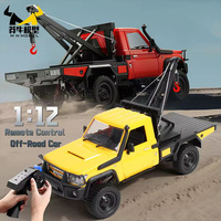 MN Model 1:12 Mn82-T 4WD RC Rescue Vehicle Off-road Car Climbing Truck Simulation Crane Pickup Rock Crawler Adult Toy Lc79