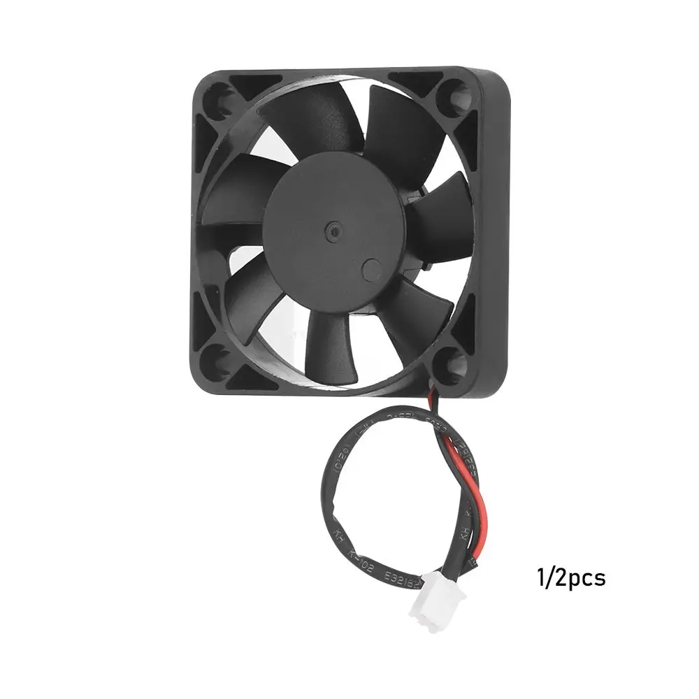 1/2pcs Hot 5010 12V with PC 2-pin Mini Computer Fans CPU System Heatsink DC Brushless Fan Cooling Cooler