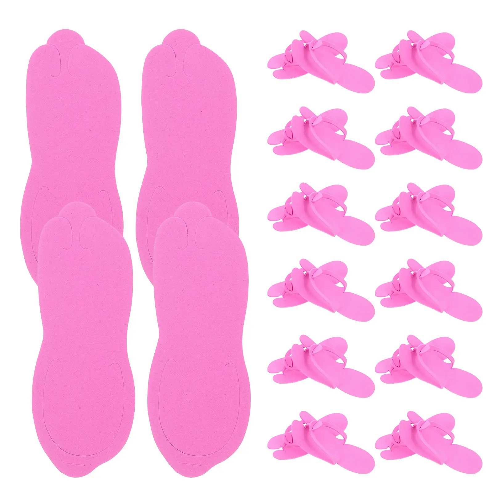 

24 Pairs Disposable Eva Slippers for Guests Hotel Travel Manicure Spa Shower Comfortable Lightweight Portable Slippers Womens
