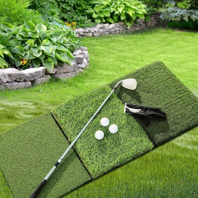 

Chipping Practice Golf Mats Turf Mat Golf Hitting Mat Training Practice Mat K1YF
