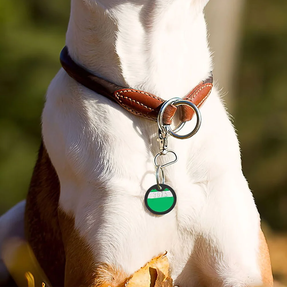 

8Pcs Dog Tag Silencers Black Silicone Protector Flexible Rubber Noise Reduction for Pet Collar Id Tag Cover Pet Collar Silencers