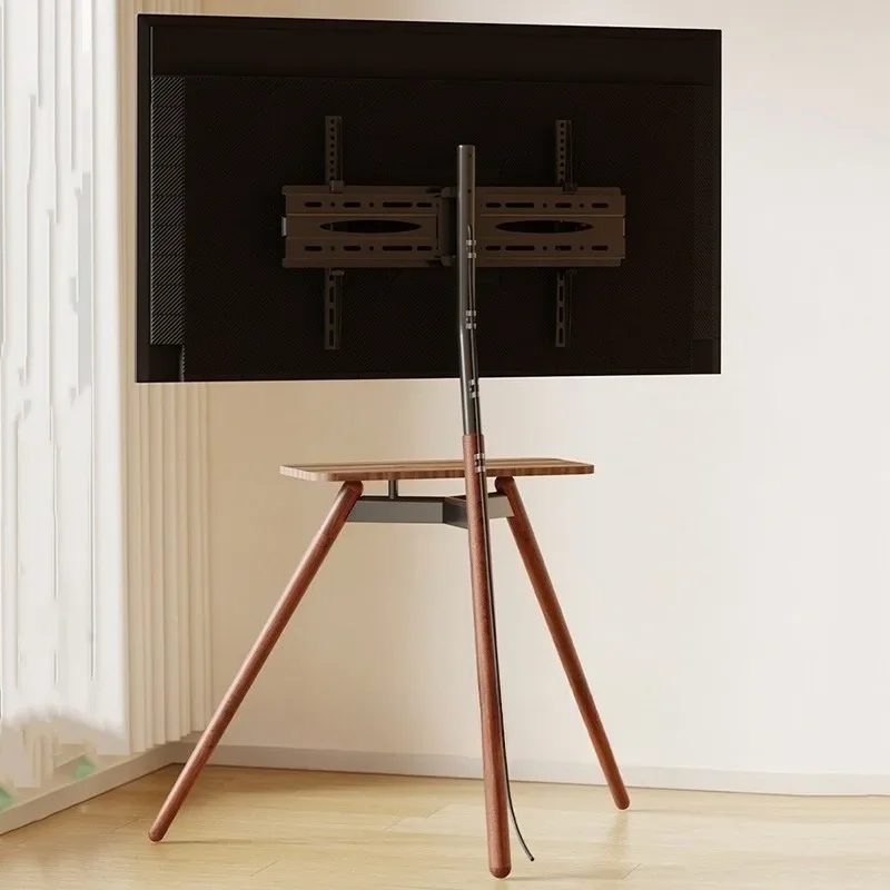 Wood TV Stand Holders Bedroom TV Supports Aesthetic Living Room TVs Display Shelf Multifunctional Monitor TVs Organizer Shelves