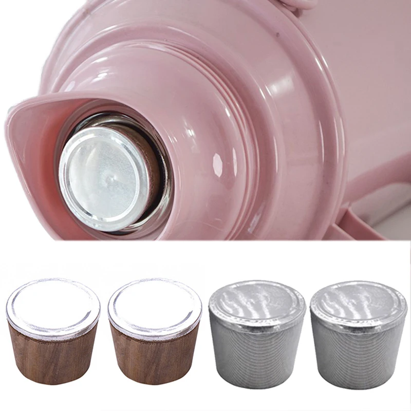 Wood Thermos Stopper Sealed Safe Cork Plug Lid Cap Bottle Cork Plug for Home Vacum Flask Replace Kettle Accessories