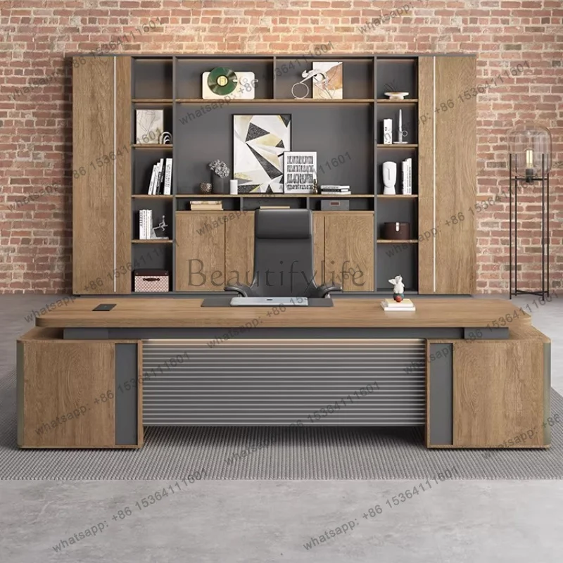 

LJY Nordic Multifunctional Office Desk Computer Aesthetic Minimalist Executive Office Desk Modern Luxury Tavolino Home Furniture