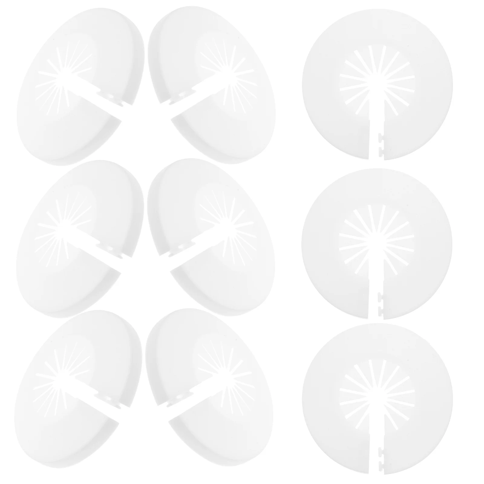 

10pcs Pipe Decoration Cover Galvanized Drainage Plastic Fittings Bathroom Sink Flange Hole Plumbing
