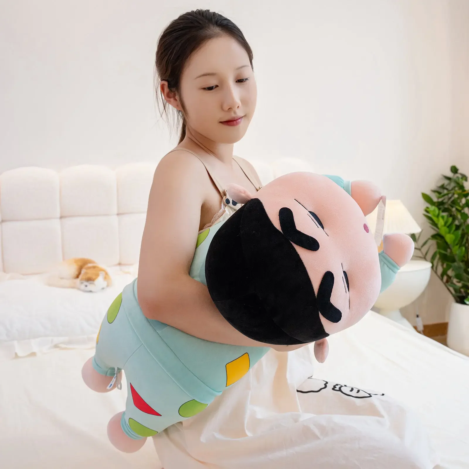 Original With Tag Very Soft Crayon Shin Chan Plushies Stuffed Anime Shin Chan Sleeping Plush Toy Cushion Pillow Home Decor Gifts