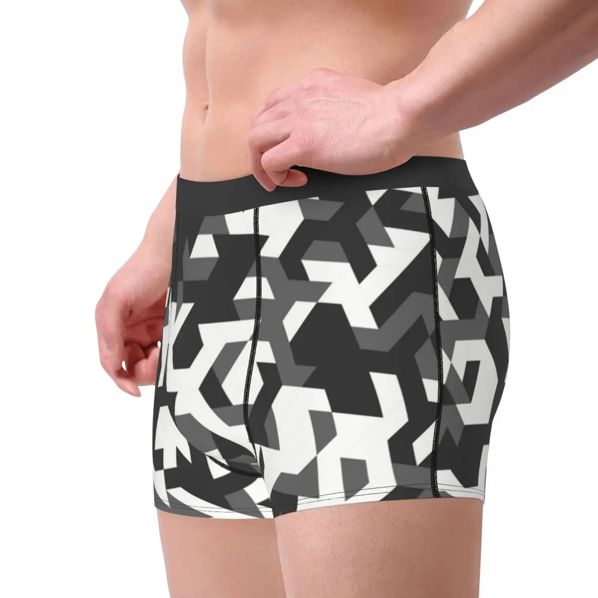 Urban Camouflage Men's Underwear Military Boxer Briefs Shorts Panties Novelty Soft Underpants for Homme