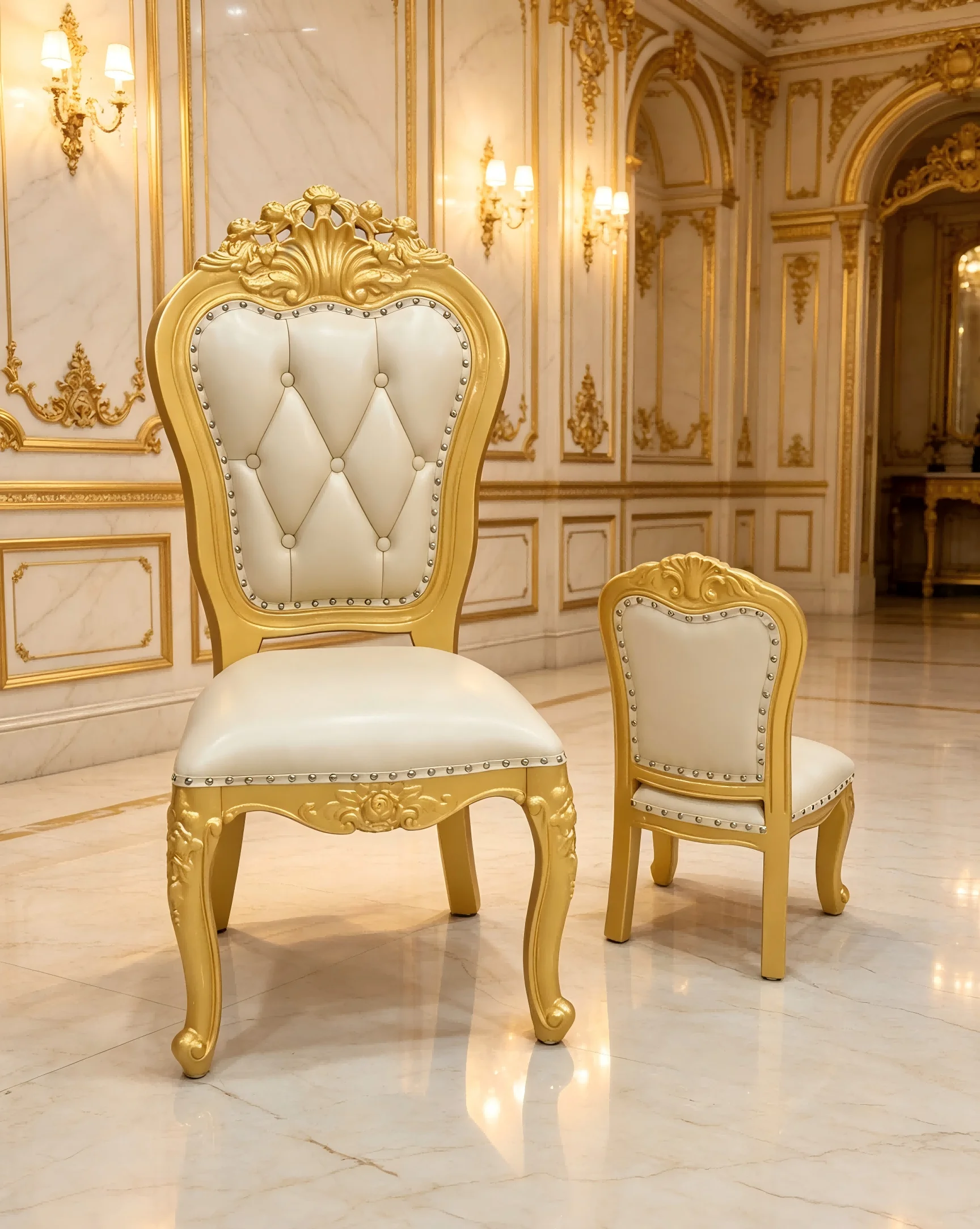 #European Pastoral Furniture Style Royal Countryside Event Garden Banquet Dining Wedding Chair