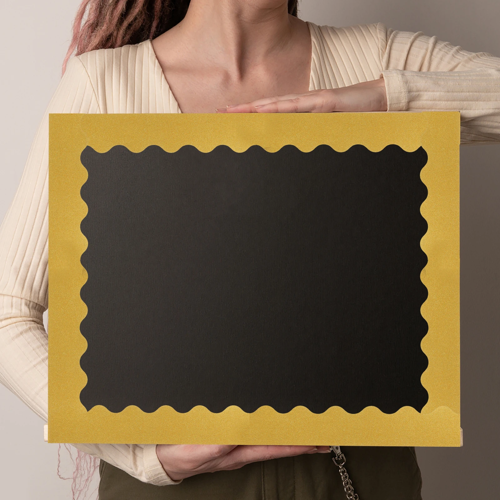 

2 set 2 Sets Golden Glitter Border Stickers Classroom Decor Bulletin Board Trim Blackboard Edges Crafts