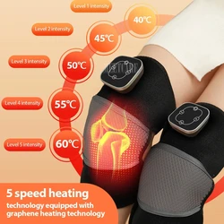 Graphene electric knee pads - comfortable heating and warmth, professional knee massager to relieve joint pain