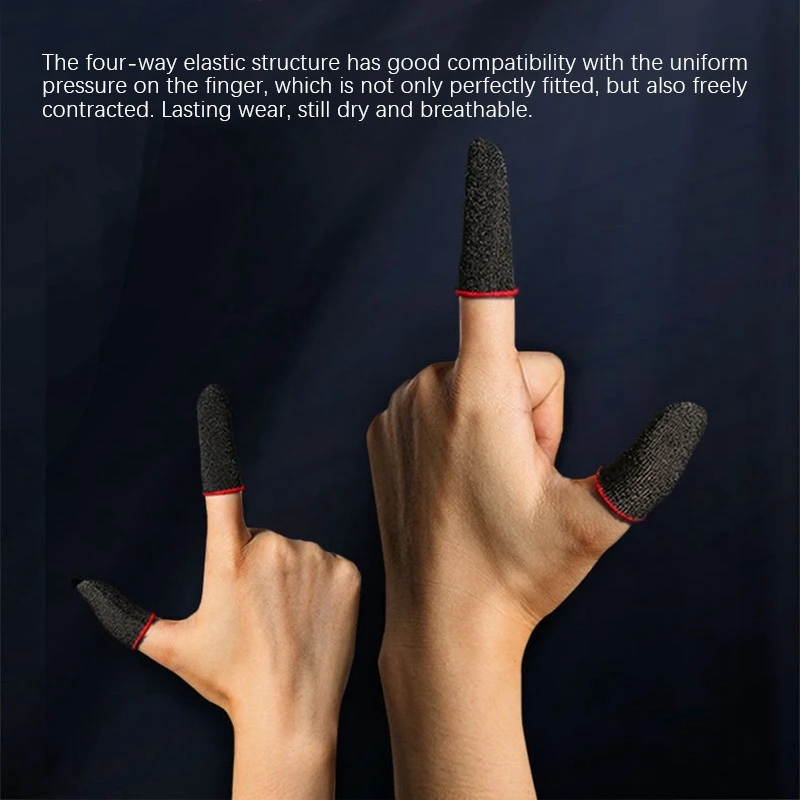 손가락 땀 방지 게임 슬리브, 방수 게임 슬리브, 엄지 손가락 슬리브, 게임 컨트롤러 손가락 커버, 20 개