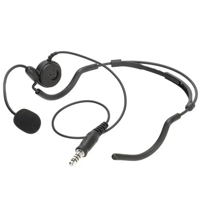 7.1mm bone conduction Headset Earpiece Microphone For Two Way Radio walkie talkie