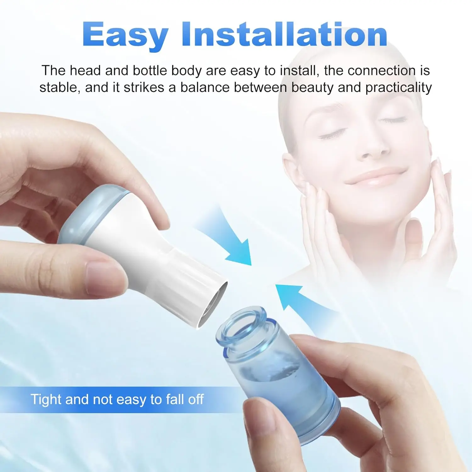 أداة ديما ستامب مايكرو إبرة للوجه - جهاز محمول للعناية الشخصية بإبر 0.25 مم (0.0098 بوصة)، لا حاجة إلى بطارية، مدمج #2