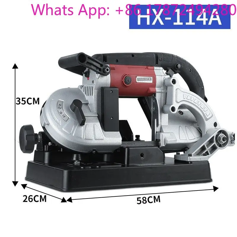 

Automatic Woodworking Band Saw, Small Mini Desktop Lithium‑Powered 45‑Degree Angle Sawing Equipment