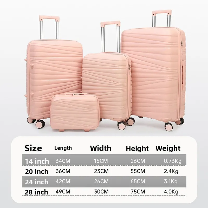 

Large Capaci Lightweight Thiened Lage Bag with Four-Way Wheels for Travel Sturdy And Durable Spinner Suitcase