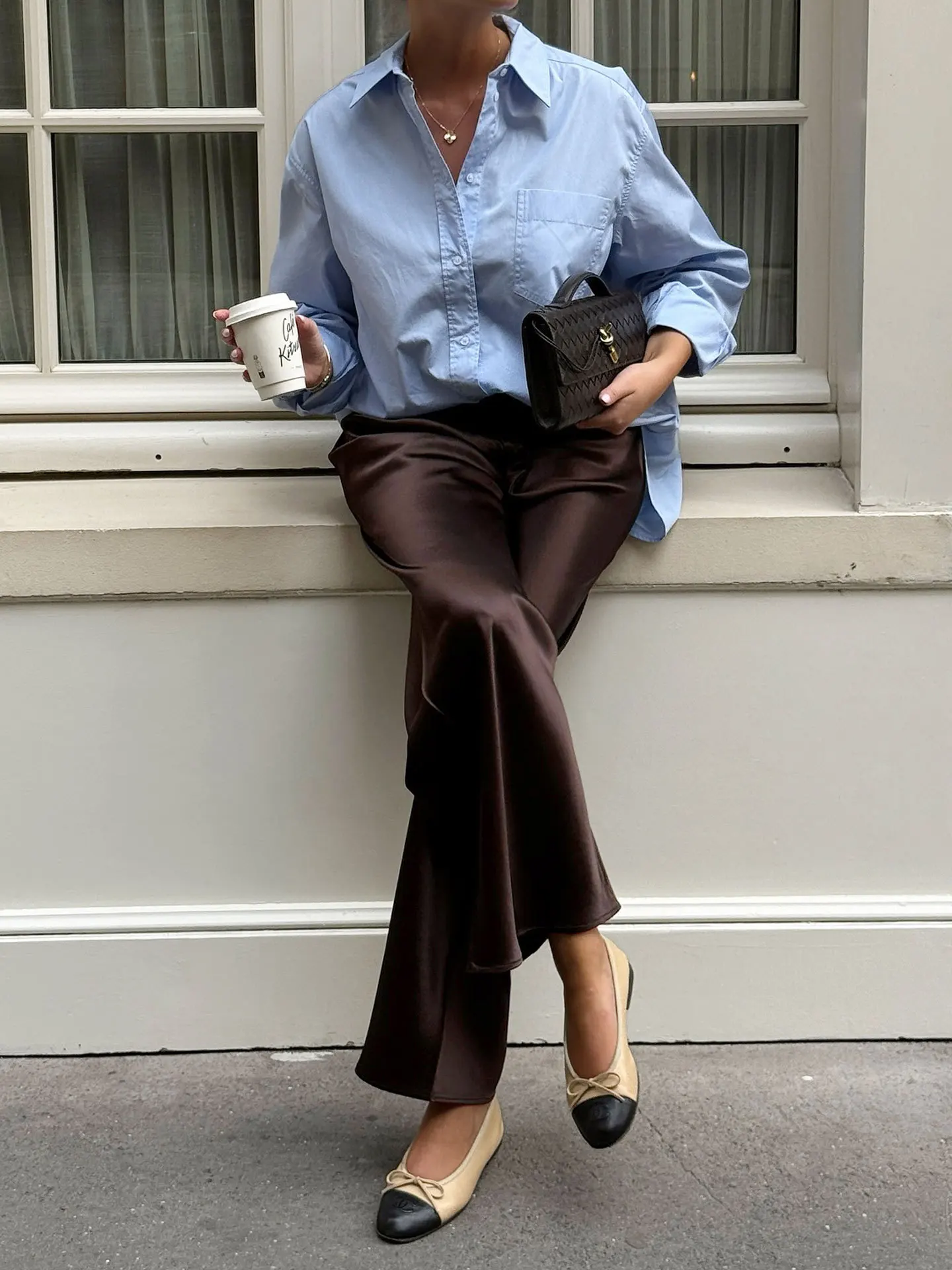 Korean Style High Waist Thin Straight Leg Women Autumn Office Lady Solid All-match Fashion Casual White Brown Long Pant Trousers