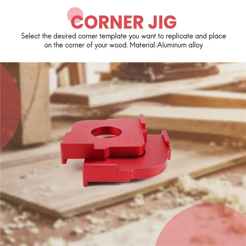 【2026 TOP Global】Aluminum Alloy Radius Jig Router Templates, Radius Quick-Jig Router Bit Templates for Routing Rounded Corners ,