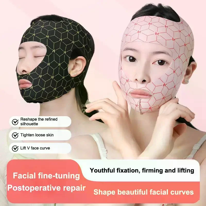 Reusable Facial Slimming Bandage V Face Lifting Firm Mask Shaper Anti-Wrinkle Sleep Face Mask Beauty Tool Skin Care Breathable