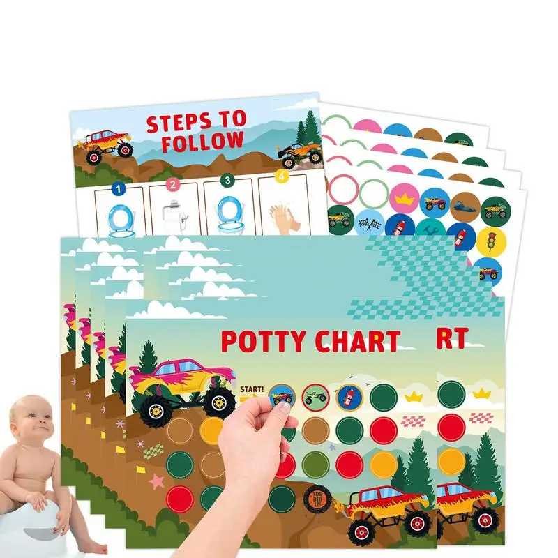 

Potty Training Watch Fun Sticker Chart For Girls Kids Reward Chart Potty Prizes Toilet Games Potty Training Reward For Girls