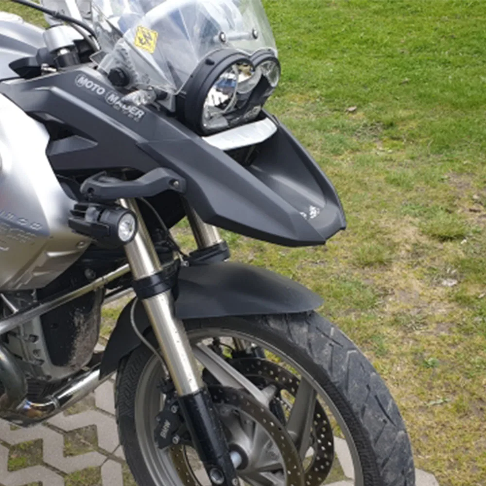ل BMW R 1200GS R1200 GS R 1200 GS 2008 2009 2010 2011 2012 R1200GS الجبهة منقار هدية تمديد عجلة موسع غطاء أسود