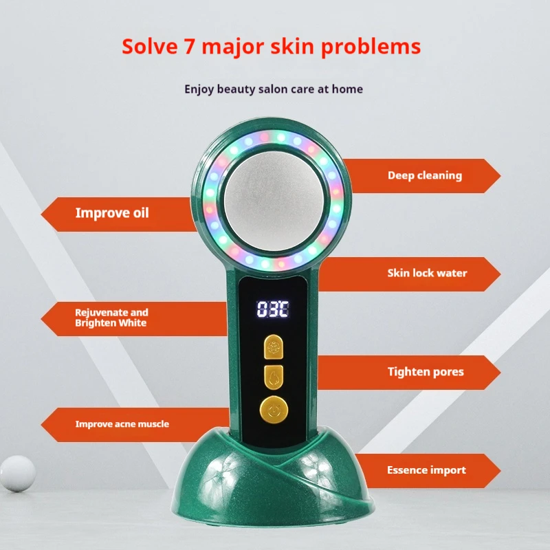 

Portable Skin Cold And Hot Facial Neck Massage Beauty Instrument