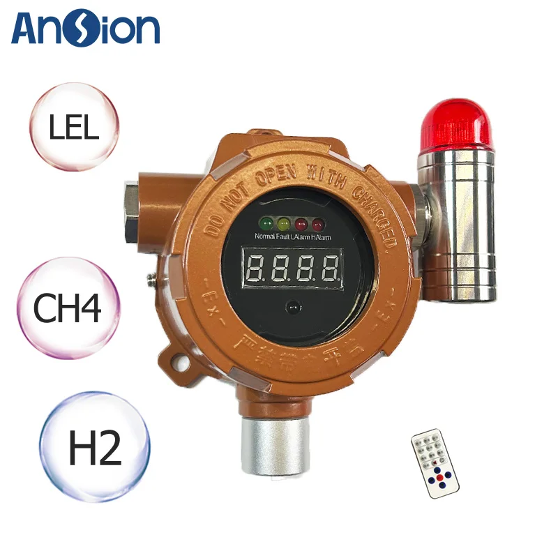 

Fixed Industrial LPG CNG LNG Gas Leak Detector Propane gas Methane gas alarm LEL sensor 4-20mA Output