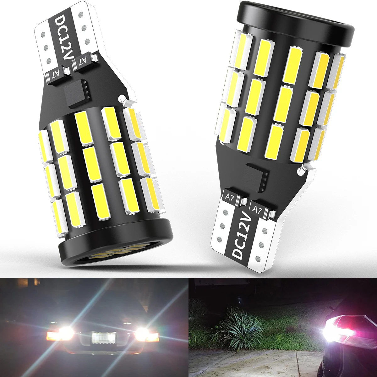 

2pcs W16W T15 921 912 LED Canbus Reverse Light Bulbs On Car Vehicles White Back Up Lamp For Seat Ibiza 6l 6j MK4 Ateca Alhambra