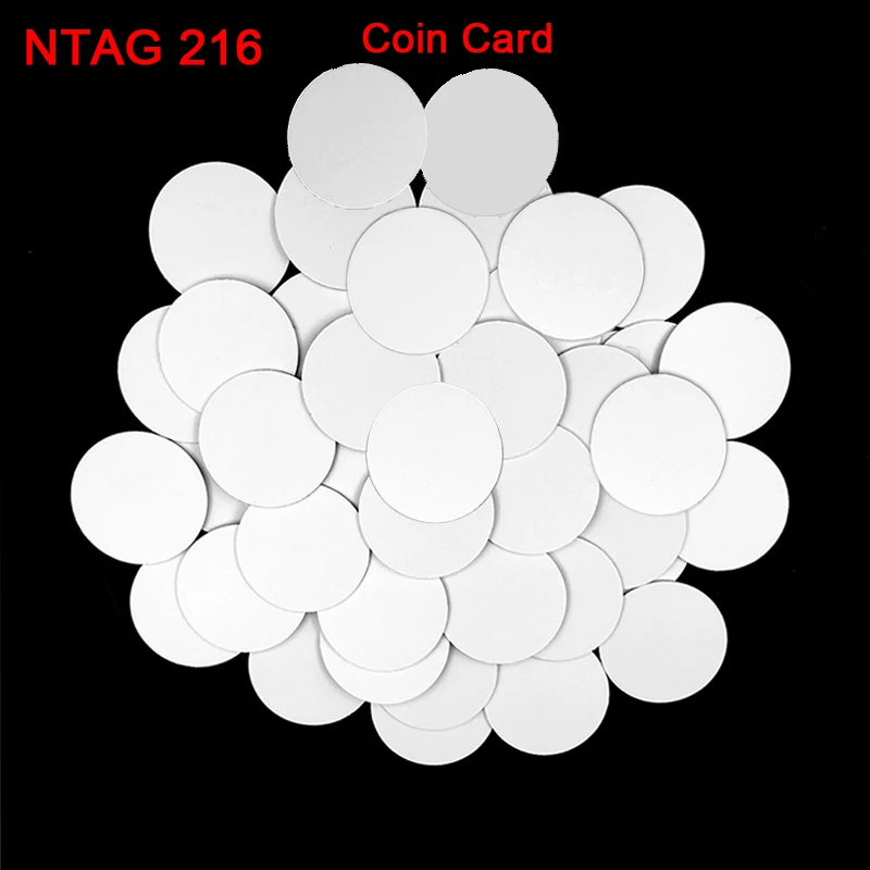 Cartes RFID NDavid 216, 13.56MHz, Ntg 216, 25mm, ISO14443A, 888 octets