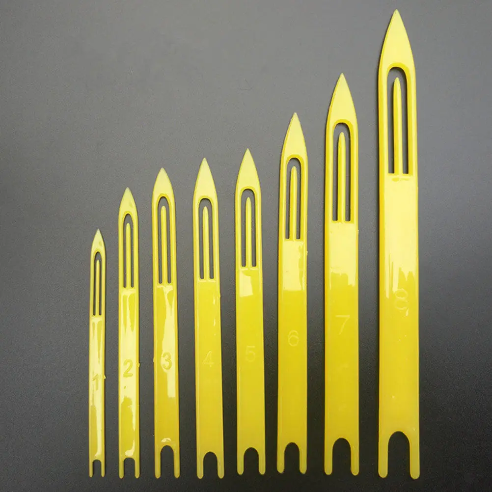 8Pcs Lightweight Fishnet Shuttle Industrial Grade Plastic Weaving Tool for Net Repair Net Construction and Handicraft Use Long