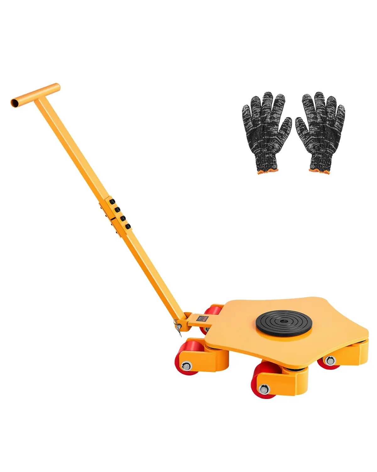 

Machine Skate 8800 lbs Machinery Moving Skate Machinery Mover Skate with 360 Rotation Cap and PU Swivel Rollers Heavy Duty