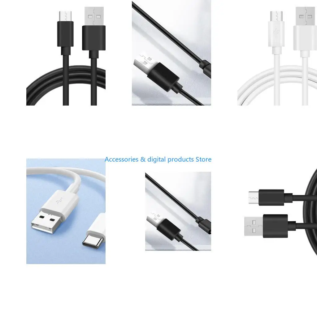 77JD USB to USB C Cable Fast Charging USB Type C Cable Long USB C Charging Cable