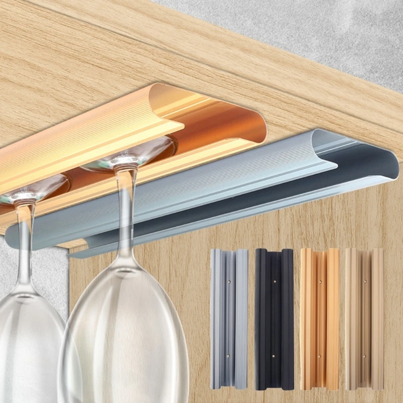 Giá ly rượu vang tường Giá đỡ rượu bằng nhôm để dễ dàng cất giữ và trưng bày