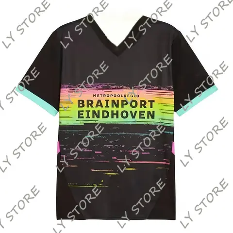 2025-2026 에인트베르그 원정 축구 유니폼 티셔츠 3D 프린팅 반팔 스포츠 티셔츠 성인 및 어린이용 동일 2025-2026 에인트베르그 원정 축구 유니폼 티셔츠 3D 프린팅 반팔 스포츠 티셔츠 성인 및 어린이용 동일