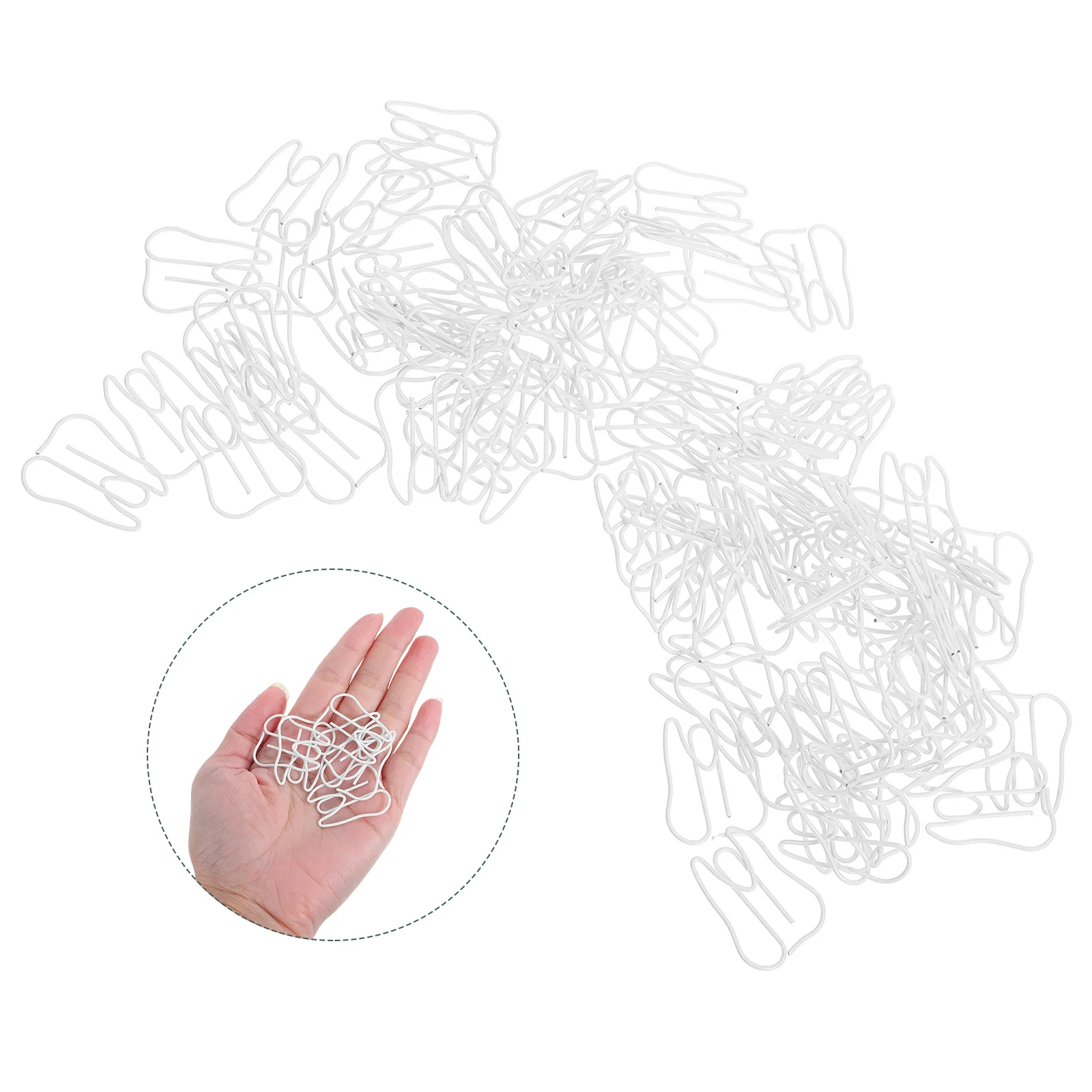 

100 Pcs Teeth Paper Clip Decorative Tooth Bookmarks Creative Clips Funny Document Paperclips