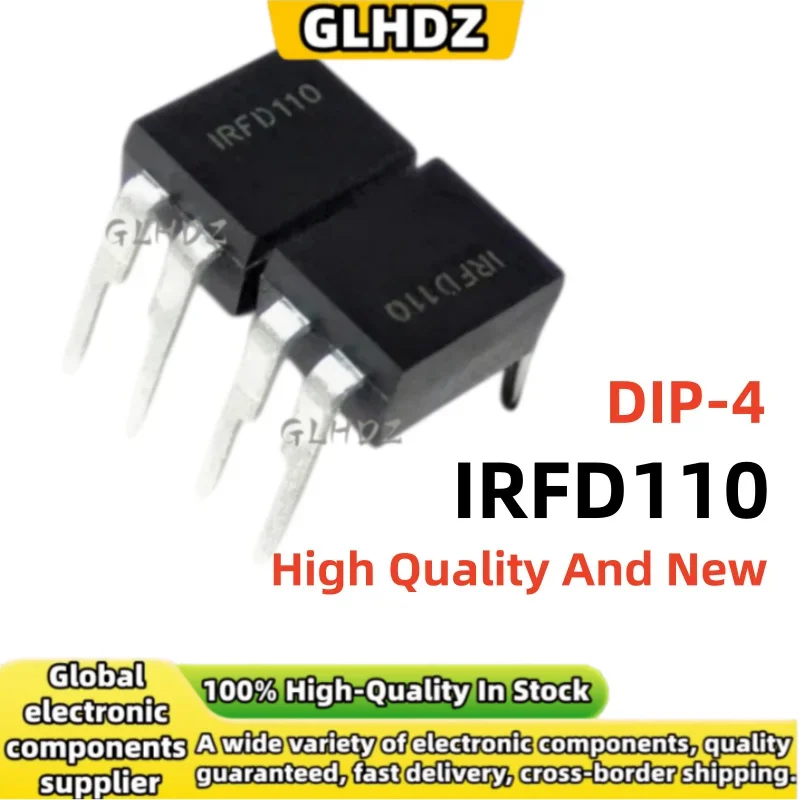 High Quality And New 10-30UNITS IRFD110 MOS Field Effect Transistor DIP-4
