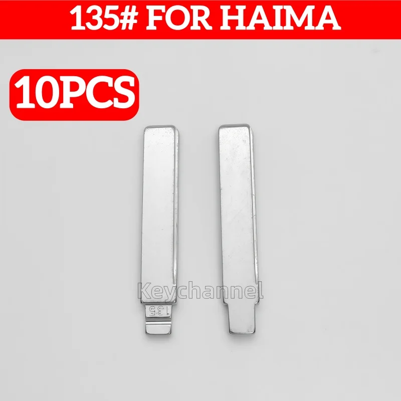 

keychannel 10pcs/bag Car Key Blank 135# KD Flip Remote Key Blade VVDI Key Blade for HAIMA S3 S5 M3 M5 for KEYDIY XHORSE Remote