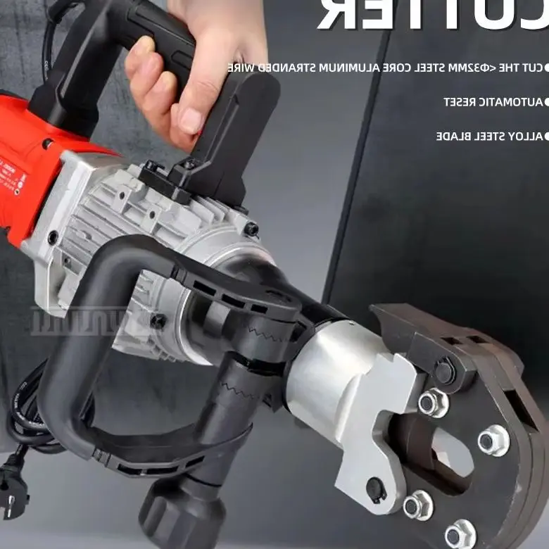 2026 Electric wire rope cutter LZ-32G Steel wire cutting machine Copper-aluminum cable rebar cutter Hydraulic shear