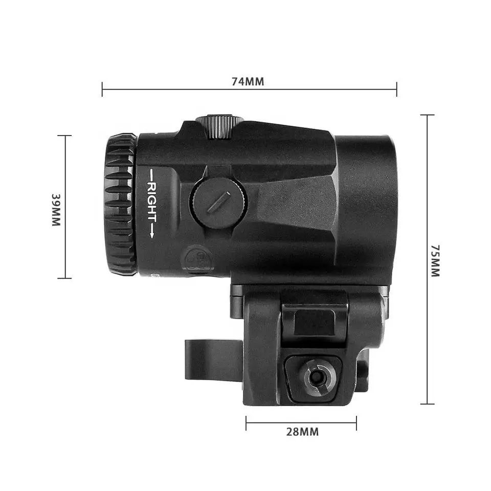 Wholesale Professional Tactical V3XM 3x magnifying glass sights laser red dot sights hunting outdoor training full multi-laye