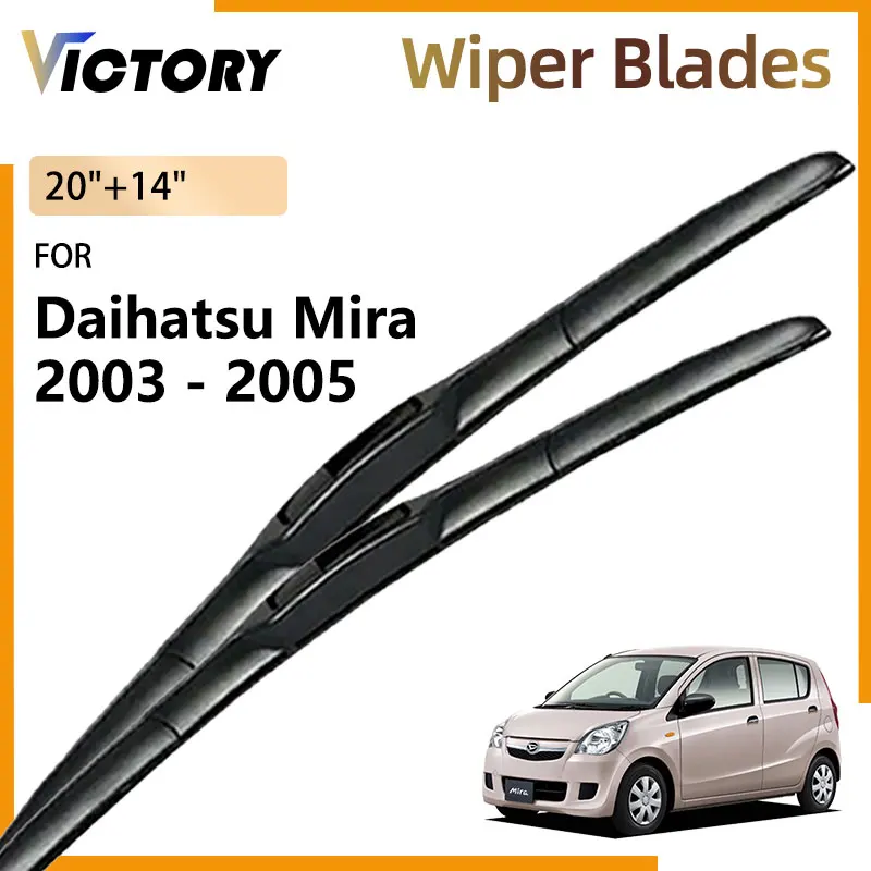 For Daihatsu Mira Cuore L250 2003 2004 2005 Accessories Car Front Wiper Blades Windshield Windscreen Window Brushes 20