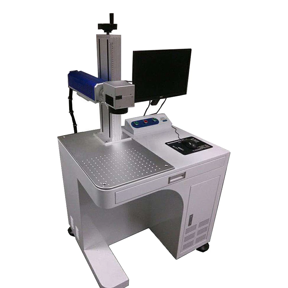 

LED Lights/led Bulb Laser logo Printer Fiber Laser Marking Machine for Metal Deep Engraving