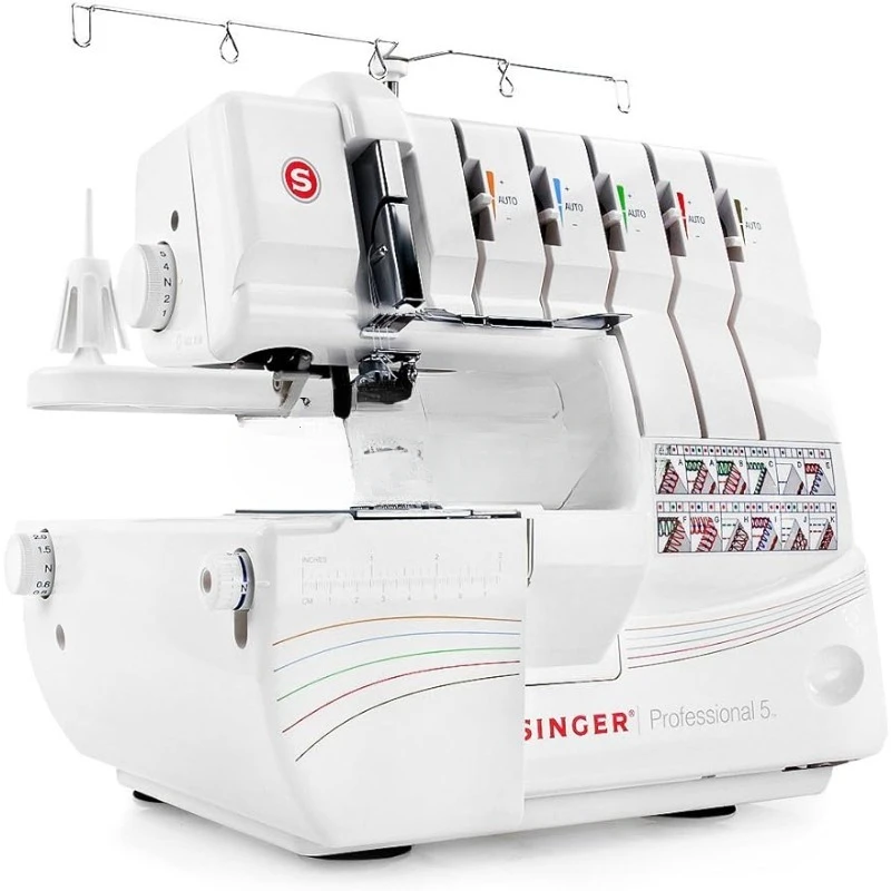 Professional 14T968DC Serger Overlock With 2-3-4-5 Stitch Capability, 1300 Stitches Per Minute, & Self Adjusting