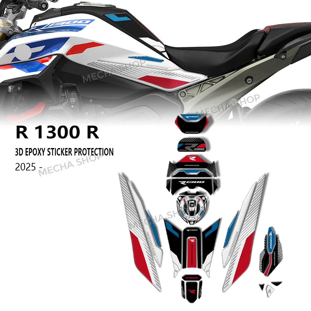 New 2026 R1300R Accessories Motorcycle Waterproof Anti-Scratch 3D Epoxy Decal For R 1300 R 2025 Tank Pad Sticker
