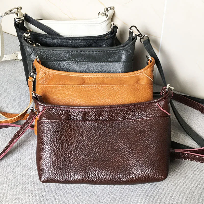 

Сумка через плечо из натуральной кожи для женщин, маленькая квадратная сумка для мобильного телефона Mom Sle, модные многослойные слои