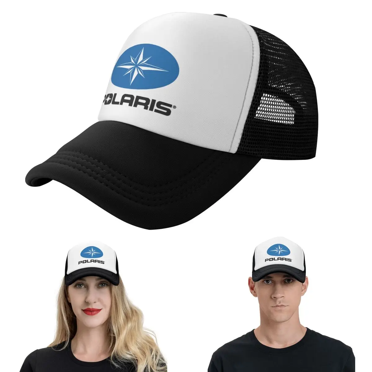 بولاريس شعار كاب الأزياء شبكة قبعات البيسبول قابل للتعديل قبعة الهيب هوب الصيف للجنسين قبعات البيسبول