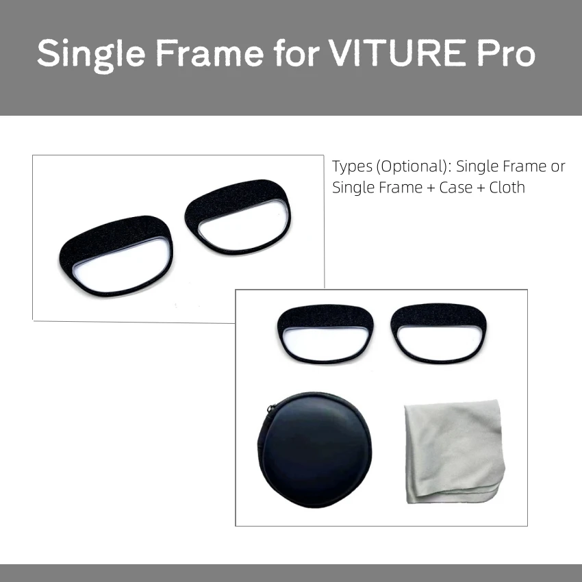 

Single Frame for VITURE Pro Myopia Hyperopia Astigmatism Lenses Magnetic Frames AR Glasses Smart