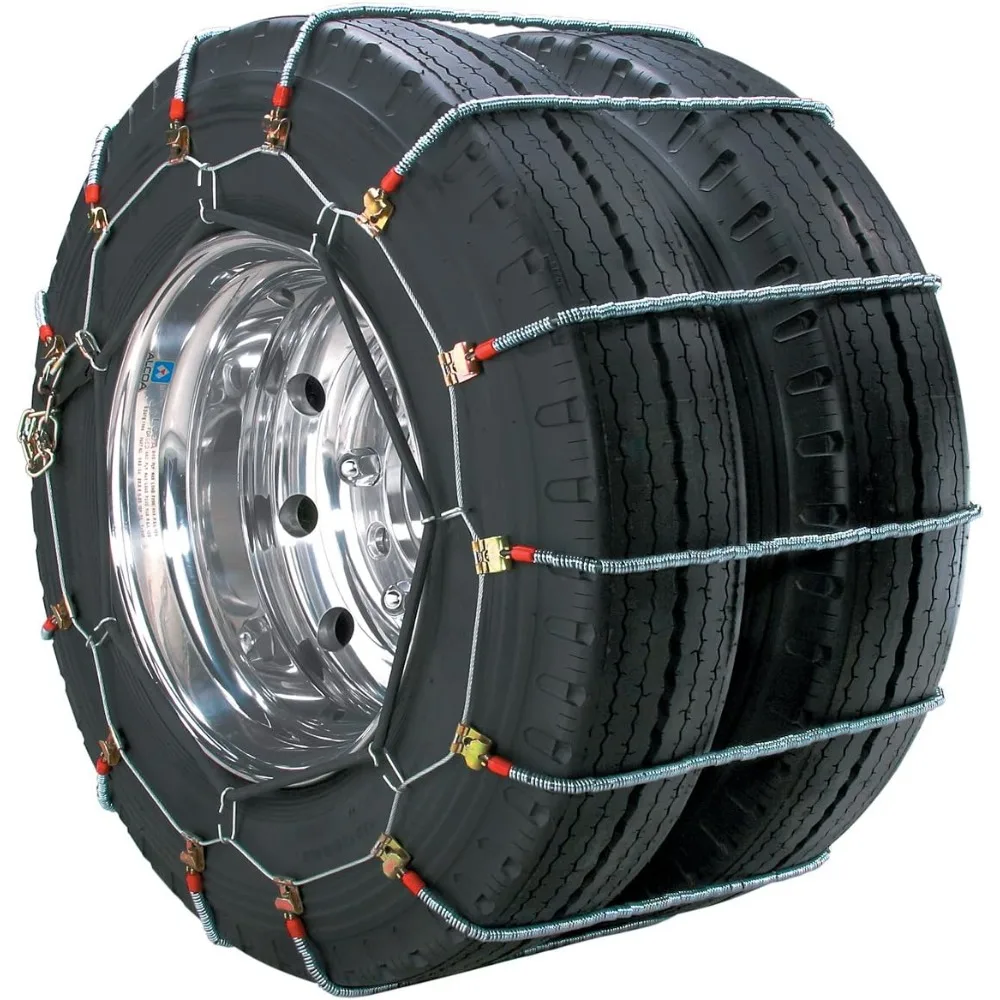

Radial Alloy Heavy-Duty Truck Dual Tire Traction Chains - Single Pack