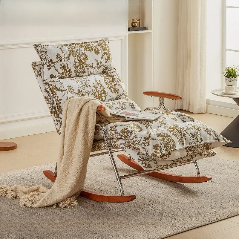Rocking chair, lazy sofa, lying and sleeping, balcony lounge chair, home living room rocking lounge chair, rocking chair