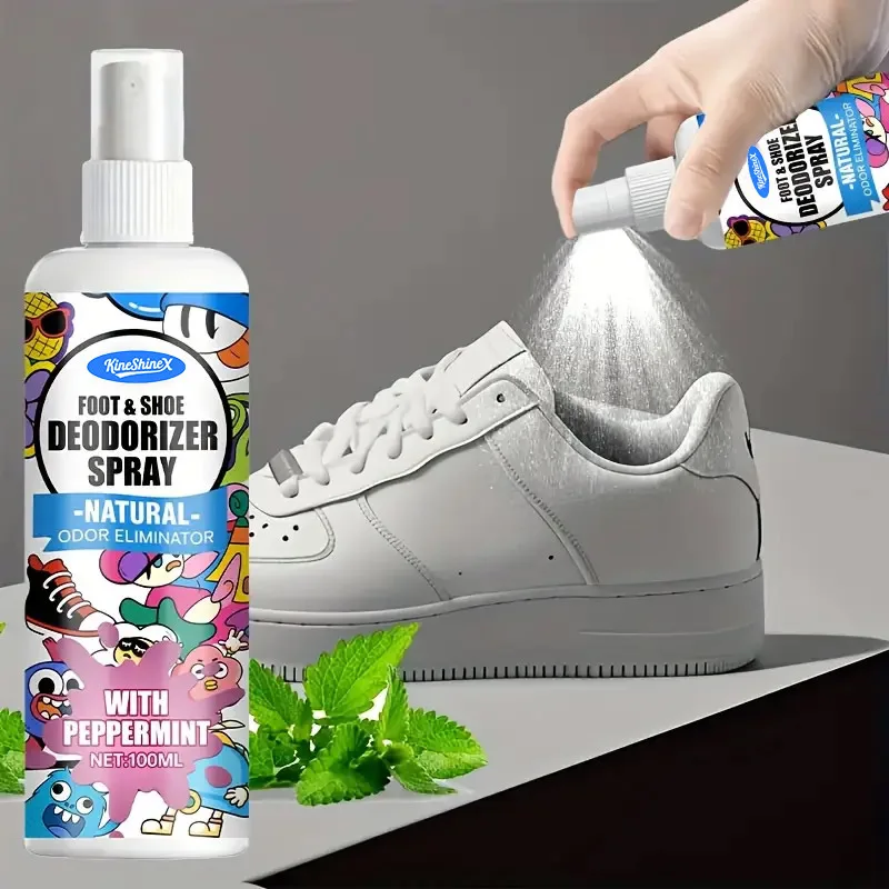 Spray Bottle Foot Deodorizer-Fast-Acting,Long-Lasting Odor Eliminator Spray for Shoes,Sneakers,Boots,Feet Socks,Based Technology