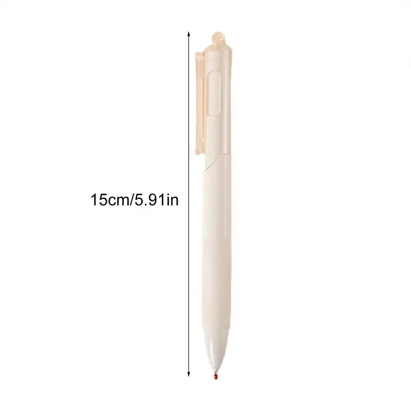 Balpen Zwart 0.5Mm Intrekbare Pennen Balpen Gladde Schrijfpennen 5 Stuks Medium Punt Draagbare Student Studie Pennen