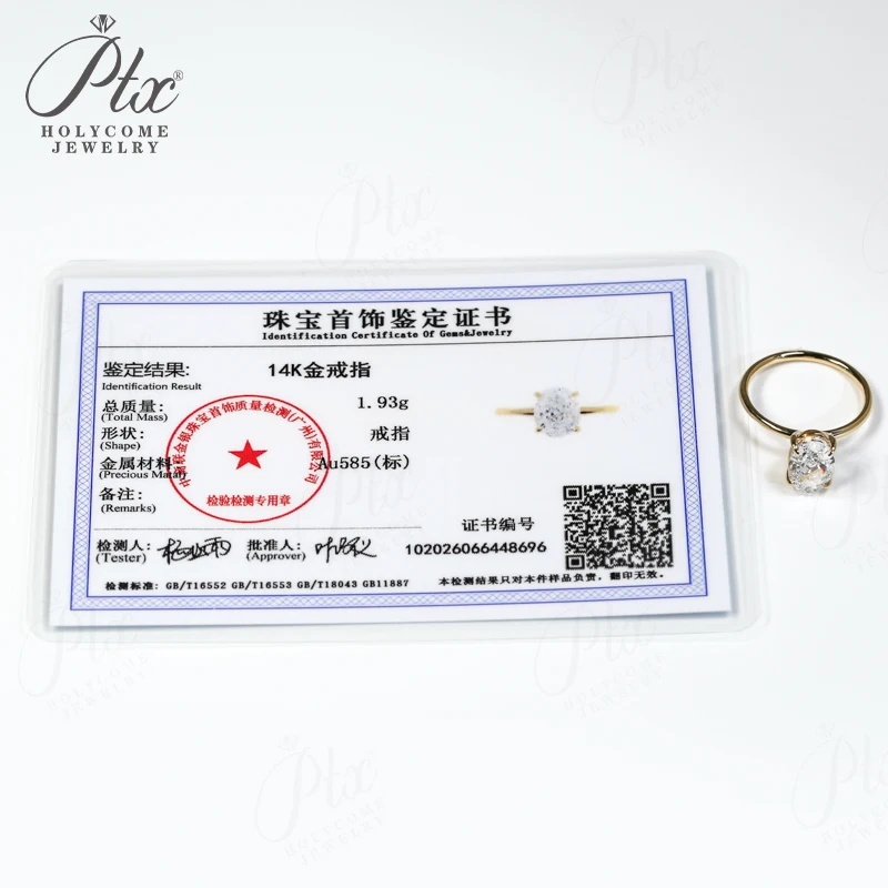 3CT خاتم مويسانيتي شكل بيضاوي شوكات مجموعة سحق قطع الجليد 10K 14K 18K الذهب 925 الفضة الفرقة الزفاف الفرقة الكلاسيكية الحب الأبدي